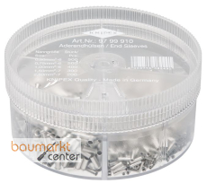 KNIPEX 97 99 910 Sortimentsboxen mit 1900 unisolierten Aderendh�lsen 5 x Aderendh�lsen Sets