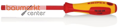 KNIPEX 98 03 04 Steckschl�ssel mit Schraubendreher-Griff isoliert mit Mehrkomponenten-H�llen, VDE-gepr�ft br�niert 232 mm