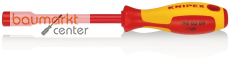 KNIPEX 98 03 09 Steckschl�ssel mit Schraubendreher-Griff isoliert mit Mehrkomponenten-H�llen, VDE-gepr�ft br�niert 237 mm