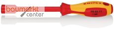 KNIPEX 98 03 11 Steckschl�ssel mit Schraubendreher-Griff isoliert mit Mehrkomponenten-H�llen, VDE-gepr�ft br�niert 237 mm