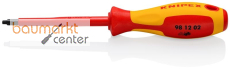 KNIPEX 98 12 02 Schraubendreher f�r Robertsonschrauben R2 isoliert mit Mehrkomponenten-H�llen, VDE-gepr�ft br�niert 210 mm