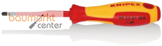 KNIPEX 98 25 01 SLS Schraubendreher (Slim) PlusMinus Pozidriv� isolierender Mehrkomponenten-Griff, VDE-gepr�ft br�niert 187 mm