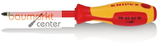 KNIPEX 98 25 02 SL Schraubendreher (Slim) f�r Kreuzschlitzschrauben Pozidriv� isolierender Mehrkomponenten-Griff, VDE-gepr�ft br�niert 212 mm