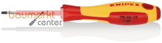 KNIPEX 98 26 10 Schraubendreher f�r Torx�-Schrauben isolierender Mehrkomponenten-Griff, VDE-gepr�ft br�niert 160 mm