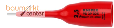 KNIPEX 98 39 025 Steckschl�sseleinsatz f�r Innensechskantschrauben mit Innenvierkant 3/8" 92 mm