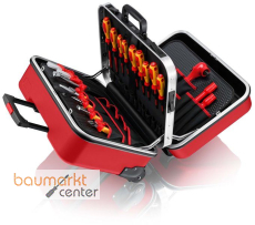 KNIPEX 98 99 15 Werkzeugkoffer "BIG Twin Move RED" Elektro Kompetenz 42-teilig 290 mm KNIPEX 98 99 15 Werkzeugkoffer "BIG Twin Move RED" Elektro Kompetenz 42-teilig 290 mm