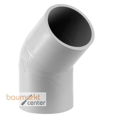 Aliaxis Winkel PP 90mm 45 Grad SDR 11 lang formgespritzt zum Stumpfschweissen Aliaxis Winkel PP 90mm 45 Grad SDR 11 lang formgespritzt zum Stumpfschweissen