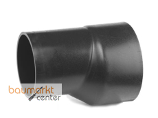 Aliaxis Reduktion f.PE Abfluss d 200/125 lang exzentrisch schwarz