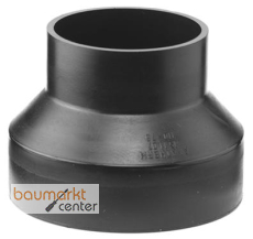 Aliaxis Reduktion f.PE Abfluss d 56/40 exzentrisch schwarz