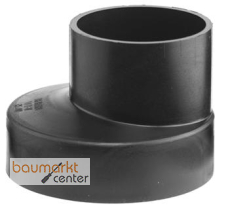 Aliaxis Reduktion f.PE Abfluss d 50/40 kurz exzentrisch