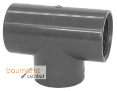 Aliaxis T-St�ck 90 Gr. PVC-U TFV R 1 1/4" PN16 Gewindemuffe