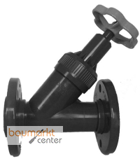 Aliaxis PVC-U Schr�gsitzabsperrventil d50 FKM Losflansch VVOV-FKM