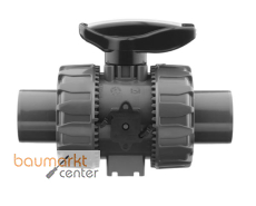Aliaxis 2-Wege Kugelhahn PVC-U VKD d40 EPDM Klebstutzen VKDDV-EPDM