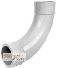 Aliaxis Bogen ABS SIA 75mm 90 Grad mit Klebemuffe
