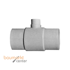 Aliaxis T-Stueck PP 140 x 63mm 90Gr.SDR 17 kurz red.formgespritzt zum Stumpfschweissen