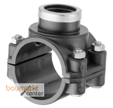 Aliaxis Anbohrschelle PP UFM 75mm x 1"IG zylindrisch O-Ring NBR schwarz