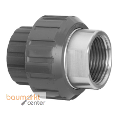 Aliaxis �-Verschr. PVC-U/Edelst. BIFXV d20x 1/2 PN 16 IG