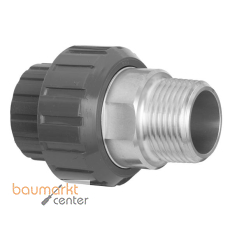 Aliaxis �-Verschr. PVC-U/Ms. BIROV d 90 x 3 PN 16 AG