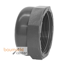 Aliaxis Endkappe PVC-U CFV R 3/4" PN16 Gewindemuffe