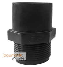 Aliaxis �bergangsnippel KBFE 63mm x 2"AG PE kurz SDR 11