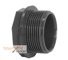 Aliaxis Stopfen PVC-U PFV R 4" PN16 Gewindestutzen