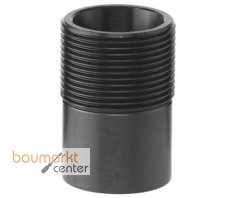 Aliaxis Gewindestutzen f.PE Abfl.d 63 2" lang d63x2 Zoll