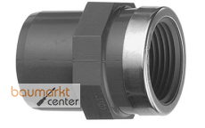 Aliaxis �berg-Muffennippel PVC-U m. Metallring d 32 x 3/4, RM3