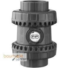 Aliaxis Kugelr�ckschlagventil PVC-U R1 1/2 FKM Gewindemuffe SSE-Easyfit SSEFV-FKM