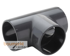 Aliaxis T-St�ck 90 Gr. egal PVC-U TIV d 315 Klebmuffe