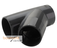 Aliaxis T-St�ck 45 Gr. PVC-U YIV d 75 PN 16 Klebmuffe