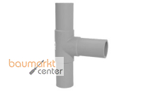 Aliaxis T-Stueck PP 50mm 90 Grad SDR 11 lang formgespritzt zum Stumpfschweissen