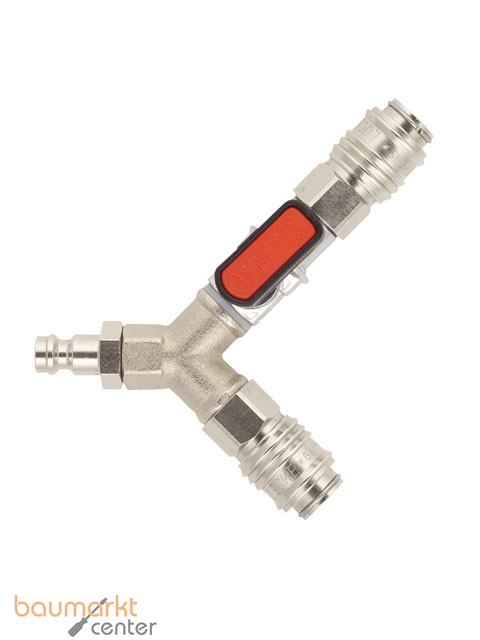 AFRISO Y-Verbinder mit 1x Absperrventil