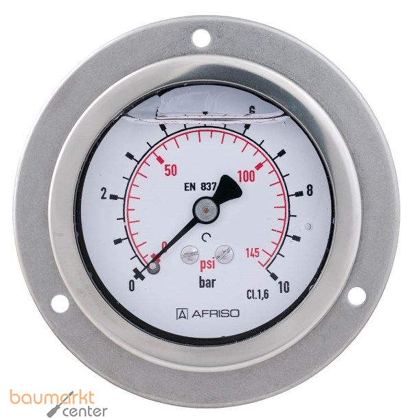 AFRISO Rohrfeder-Glyzerinmanometer