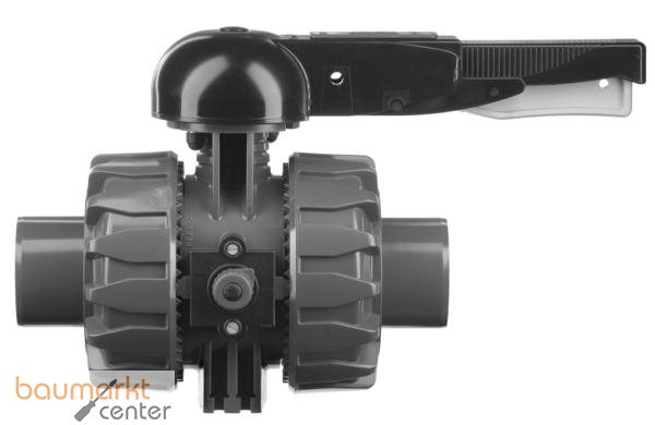 Aliaxis PVC-C 2-Wege Kugelhahn VKD d90 EPDM Klebstutzen VKDDC-EPDM
