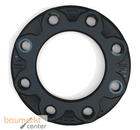 Aliaxis Losflansch PP/Stahl ODT DN 20 / d 25 PN10 gebohrt