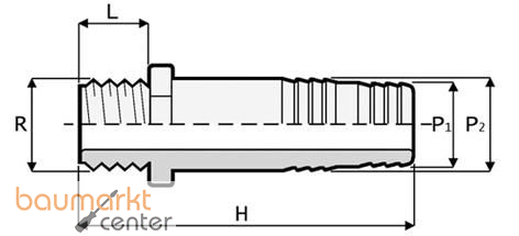 Aliaxis Druckschlaucht�lle PVC-U R 1, PO2