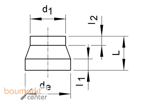Aliaxis Reduktion zentr. kurz PE100 SDR 11 formgespritzt d 315 x 200 RBE