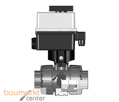 Aliaxis 2/2-Wege-Kugelhahn VKD, PP, Gewindemuffe, R1 1/2''