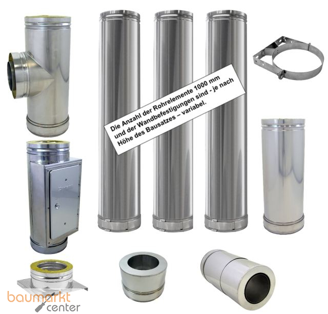 Bertrams DW Fertig-Schornstein 5,7 m - d:160