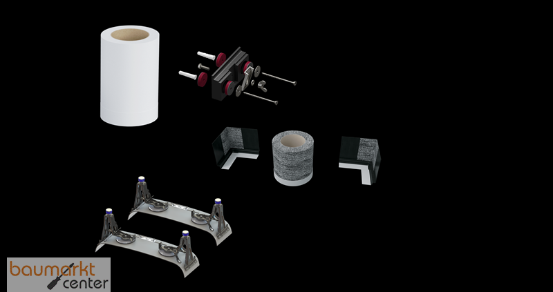 KA BIS Installationsset flacher Rand