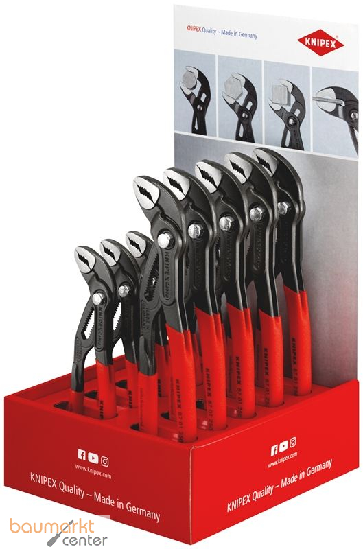 KNIPEX 00 18 01 V13 Thekendisplay 5 x 87 01 180, 5 x 87 01 250 200 mm