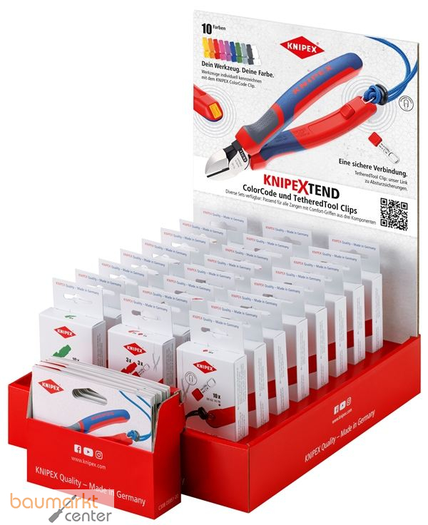 KNIPEX 00 18 01 V48 Verkaufsdisplay TEND 24-teilig Farbauswahl 2 350 mm
