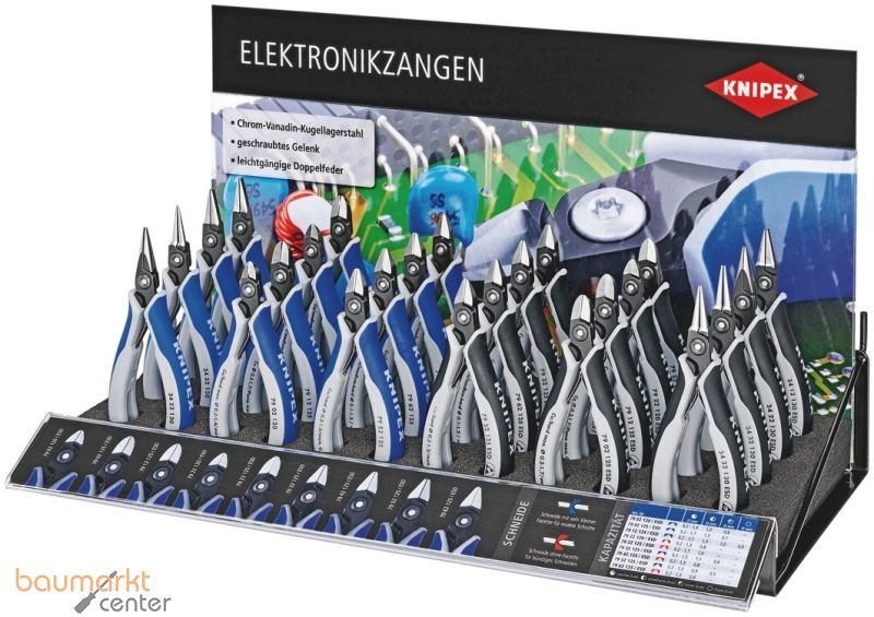 KNIPEX 00 19 34 2 V01 Elektronikzangen-Display ohne Zangen 212 mm