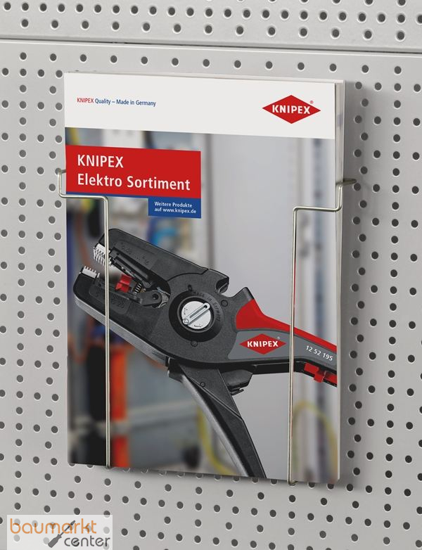 KNIPEX 00 19 36 Prospekthalter f�r Lochplattenwand 45 mm