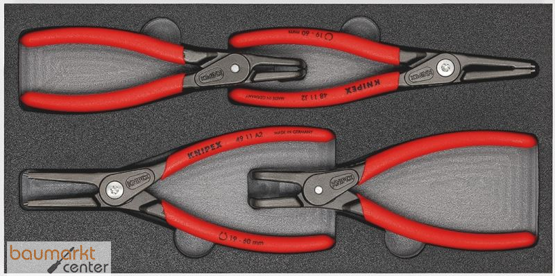 KNIPEX 00 20 01 V09 Zangen-Set in Schaumstoffeinlage 4-teilig