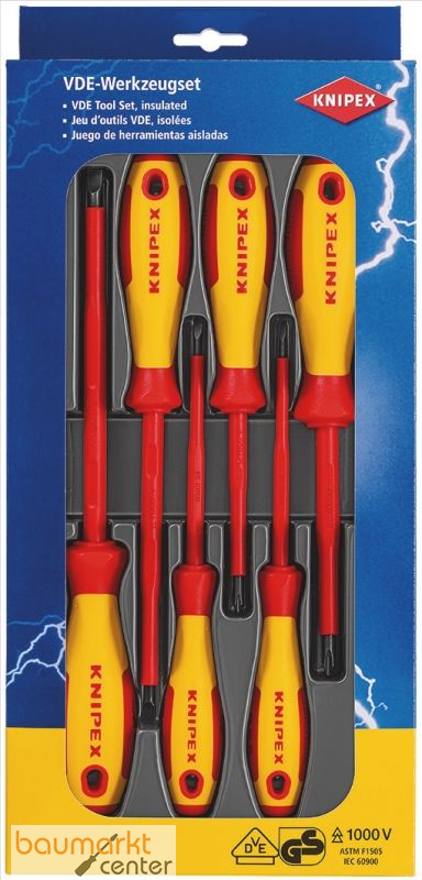 KNIPEX 00 20 12 V01 Schraubendreher-Paket 6-teilig