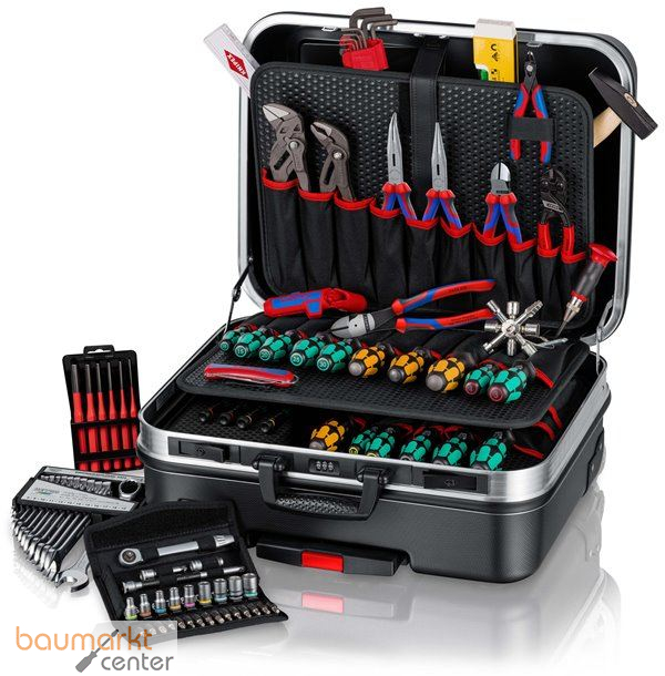 KNIPEX 00 21 06 M Werkzeugkoffer "BIG Basic Move" Mechanik 90-teilig 515 mm