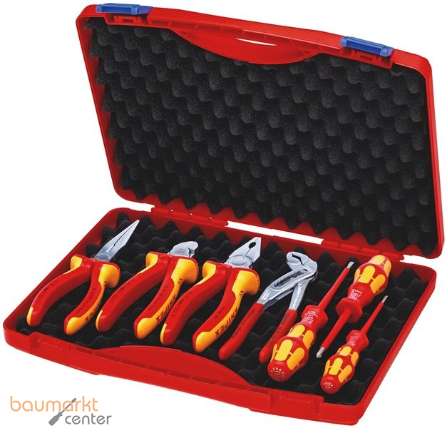 KNIPEX 00 21 15 Werkzeug-Box "RED" Elektro Set 2 7-teilig 275 mm