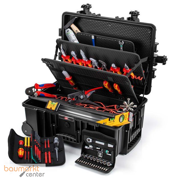 KNIPEX 00 21 37 Werkzeugkoffer "Robust45 Move" Elektro 66-teilig 428 mm