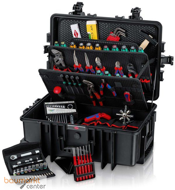 KNIPEX 00 21 37 M Werkzeugkoffer "Robust45 Move" Mechanik 90-teilig 428 mm